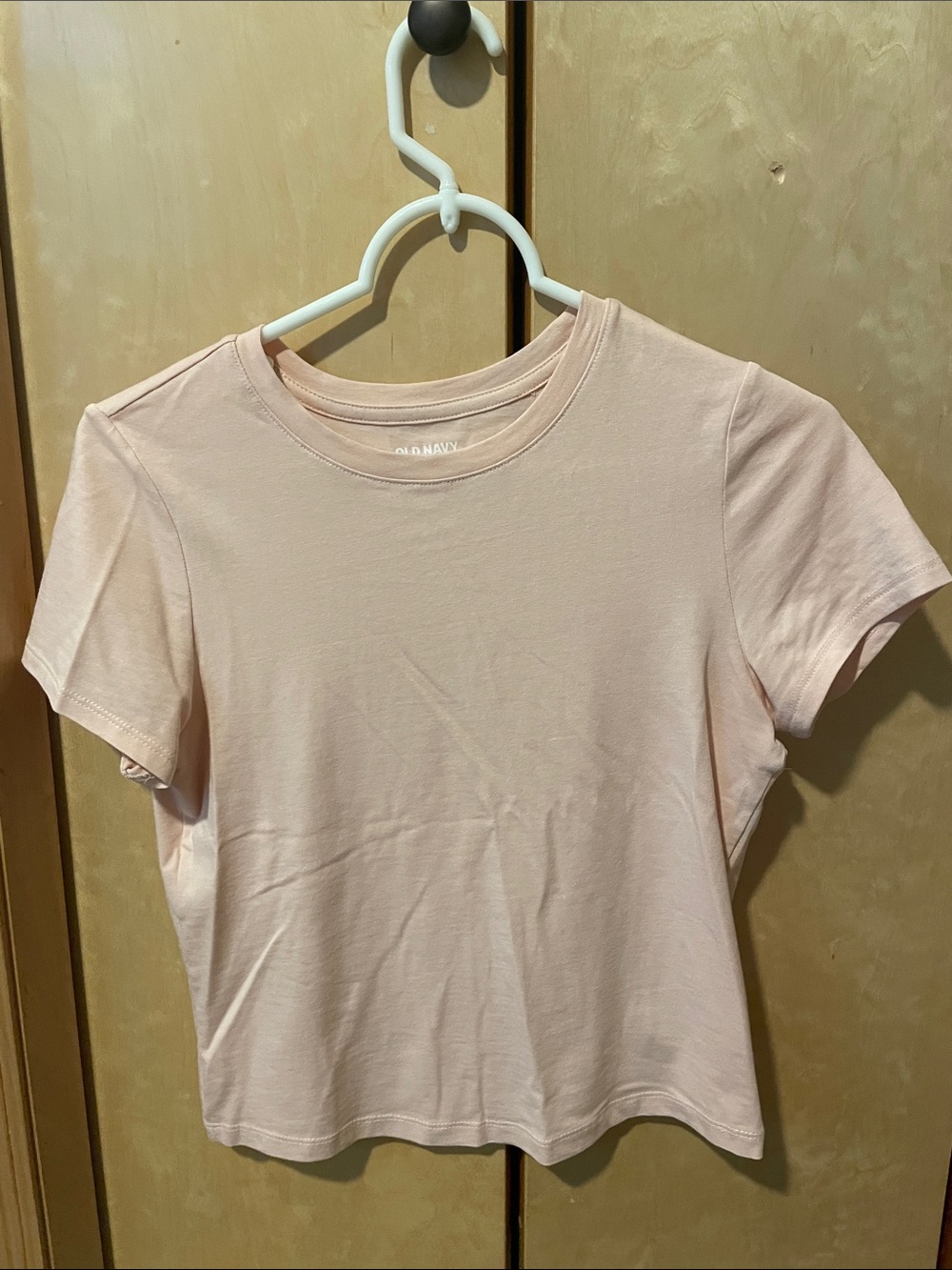 Old Navy Light Pink Short-Sleeve Crew Tee